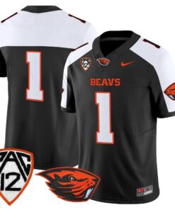 Team Jersey 1 Oregon State Beavers 2025 Vapor Limited Stitched Black Alter