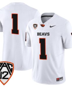 Team Jersey 1 Oregon State Beavers 2025 Vapor Limited Stitched White
