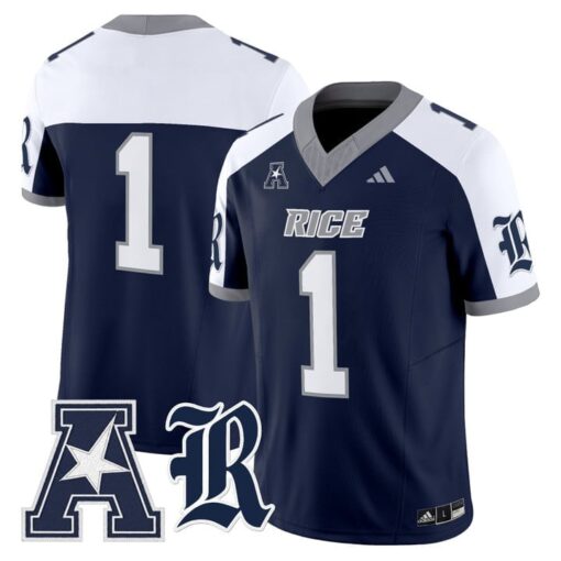 Team Jersey #1 Rice Owls 2025 Vapor Limited Stitched - Image 4