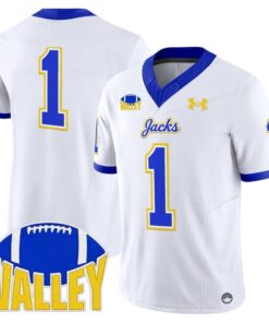 Team Jersey 1 South Dakota State Jackrabbits 2025 Stitched White ce5eb229 22e8 402d 85fd f1d43c8c44f0