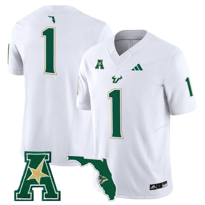 Team Jersey #1 South Florida Bulls 2025 Vapor Limited Stitched - Image 2