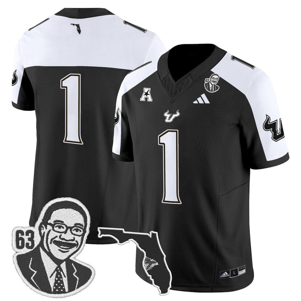 Team Jersey #1 South Florida Bulls Lee Roy Selmon Legacy Stitched - Image 3