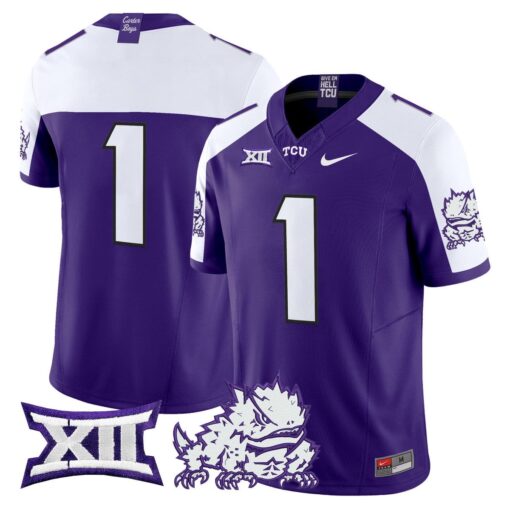Team Jersey #1 TCU Horned Frogs 2025 Vapor Limited Stitched - Image 4