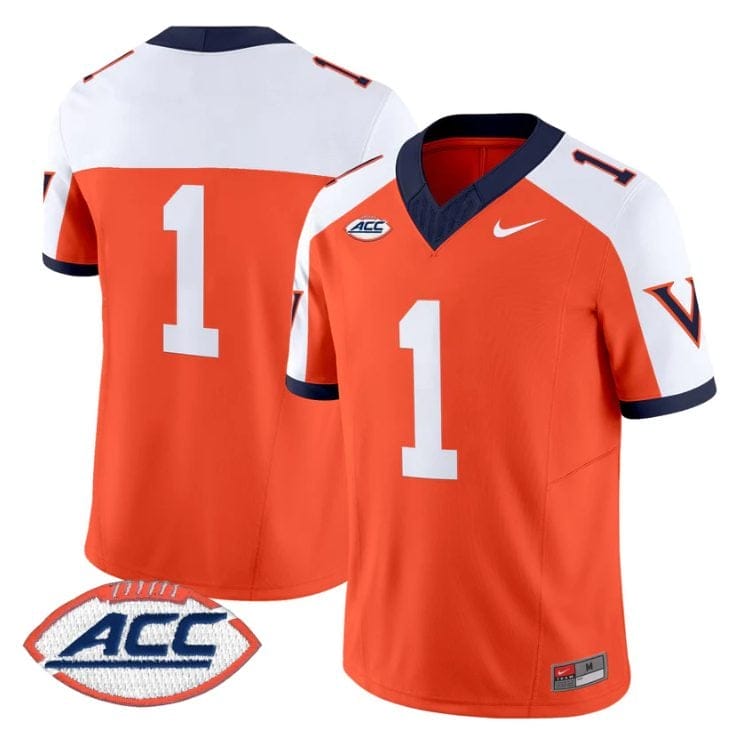 Team Jersey #1 Virginia Cavaliers 1995 Throwbacks Limited Stitched - Image 3