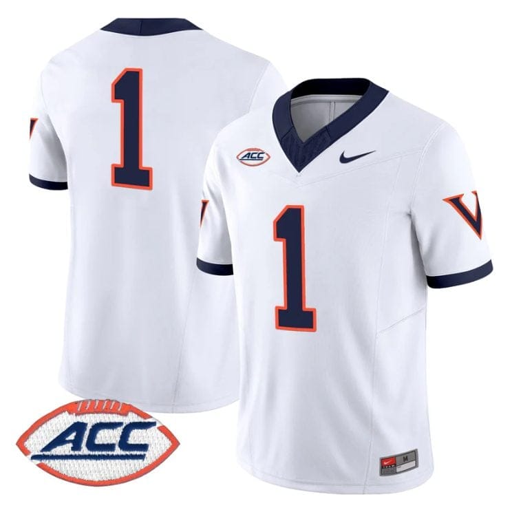 Team Jersey #1 Virginia Cavaliers 1995 Throwbacks Limited Stitched