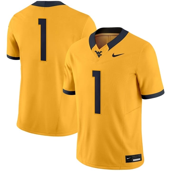 Team Jersey #1 West Virginia Mountaineers 2025 Vapor Limited Stitched - Image 4