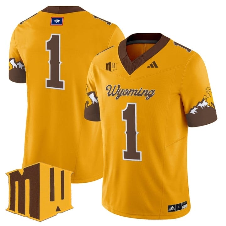 Team Jersey #1 Wyoming Cowboys 2025 Vapor Limited Stitched - Image 4