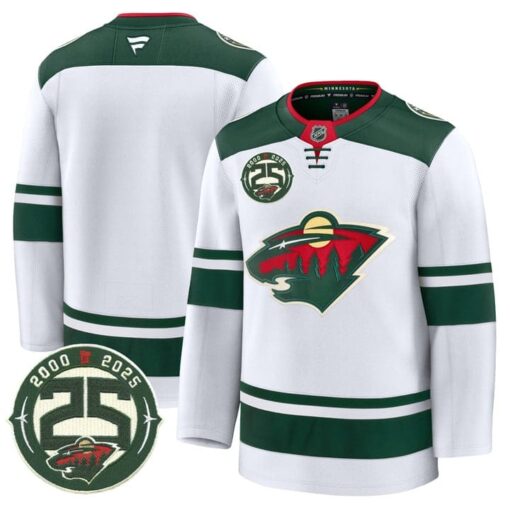 Team Jersey Minnesota Wild 25th Anniversary Patch Stitched