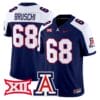 Tedy Bruschi Jersey 68 Arizona Wildcats 2025 Limited Stitched Navy Alternate