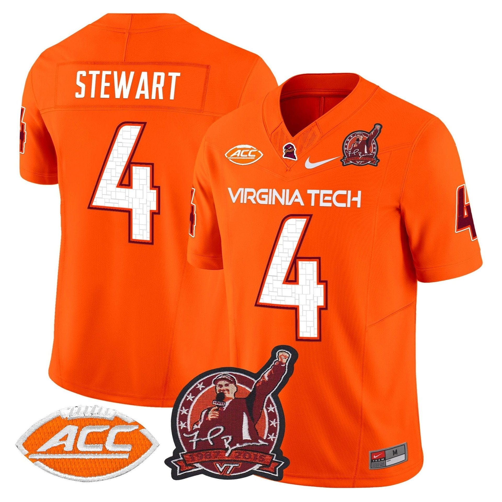 Terion Stewart Jersey #4 Virginia Tech Hokies Coach Frank Beamer 2025 - Image 5