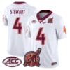 Terion Stewart Jersey 4 Virginia Tech Hokies Coach Frank Beamer 2025 White