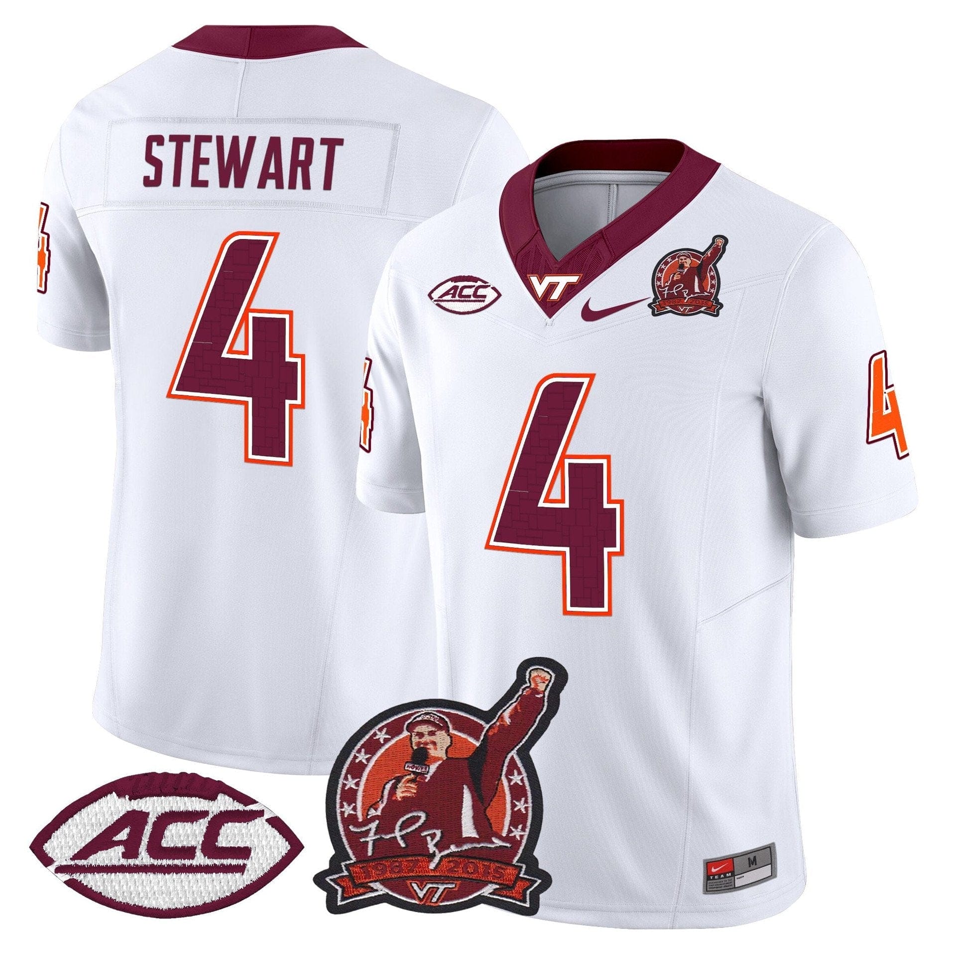Terion Stewart Jersey #4 Virginia Tech Hokies Coach Frank Beamer 2025