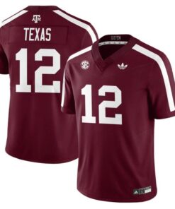 Texas Jersey 12 Texas A M Aggies 1975 Throwback Stitched Maroon
