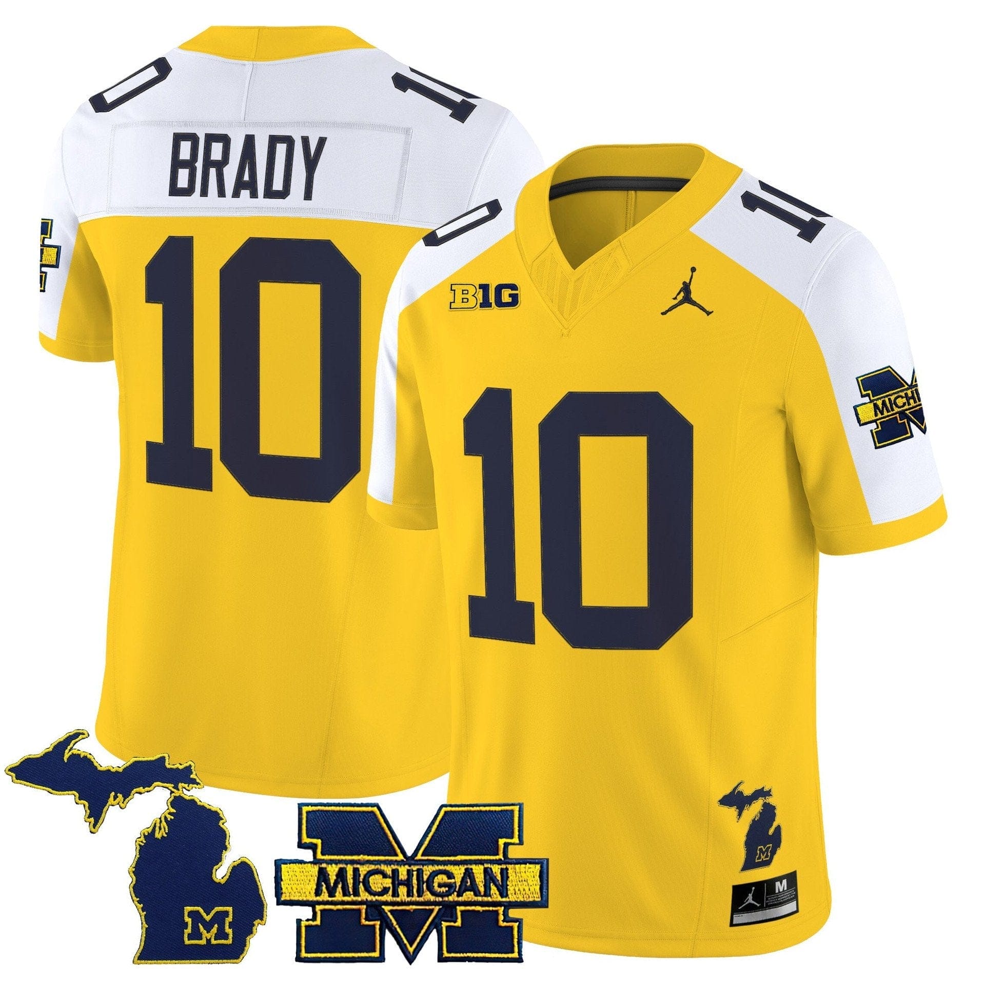 Tom Brady Jersey #10 Michigan Wolverines 2025 Limited V2 Stitched - Image 2