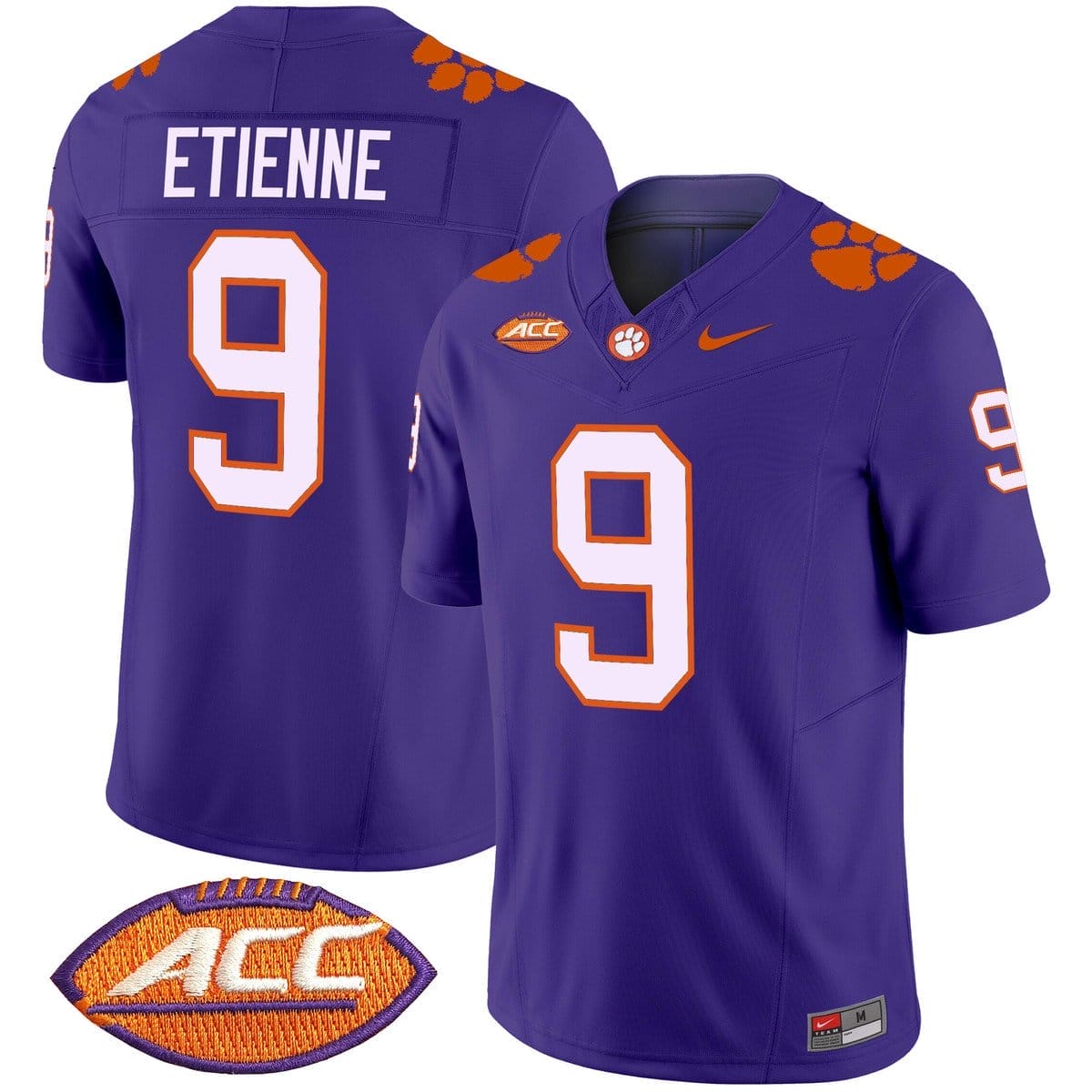 Travis Etienne Jersey #9 Clemson Tigers 2025 Vapor Limited Stitched - Image 6