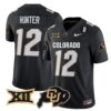 Travis Hunter Jersey 12 Colorado Buffaloes 2025 Limited Stitched Black