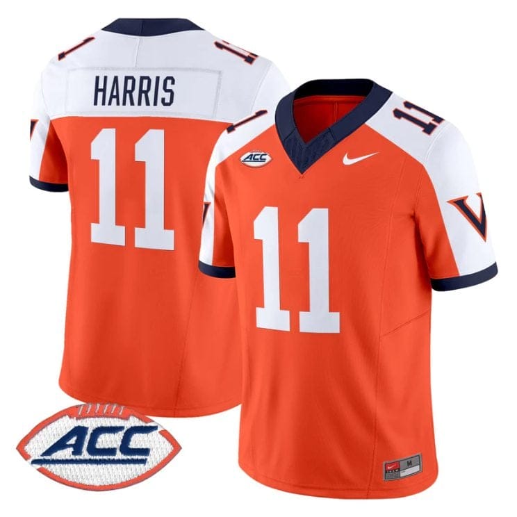 Trell Harris Jersey #11 Virginia Cavaliers 1995 Throwbacks Stitched - Image 3