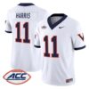 Trell Harris Jersey 11 Virginia Cavaliers 1995 Throwbacks Stitched White