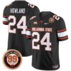 Trent Howland Jersey 24 Oklahoma State Cowboys 2025 Leslie O neal Patch Black