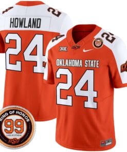 Trent Howland Jersey 24 Oklahoma State Cowboys 2025 Leslie O neal Patch Orange Alter b9b8b3ac 7494 4a07 a10c 02a78e555722