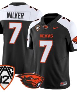 Trent Walker Jersey 7 Oregon State Beavers 2025 Limited Stitched Black Alter