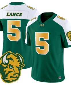 Trey Lance Jersey 5 North Dakota State Bison Limited Stitched Green Alter