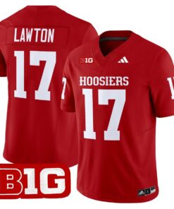 Ty Son Lawton Jersey 17 Indiana Hoosiers 2025 Limited Stitched Crimson