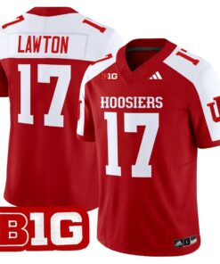 Ty Son Lawton Jersey 17 Indiana Hoosiers 2025 Limited Stitched Crimson Alter
