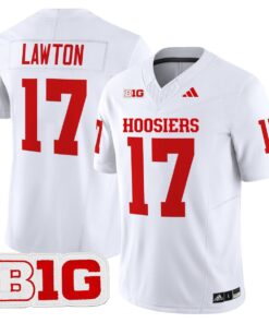 Ty Son Lawton Jersey 17 Indiana Hoosiers 2025 Limited Stitched White