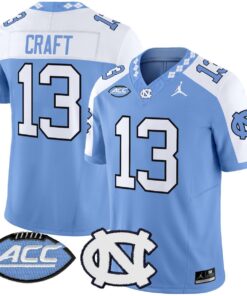 Tylee Craft Jersey 13 North Carolina Tar Heels 2025 Limited Stitched Blue Alter