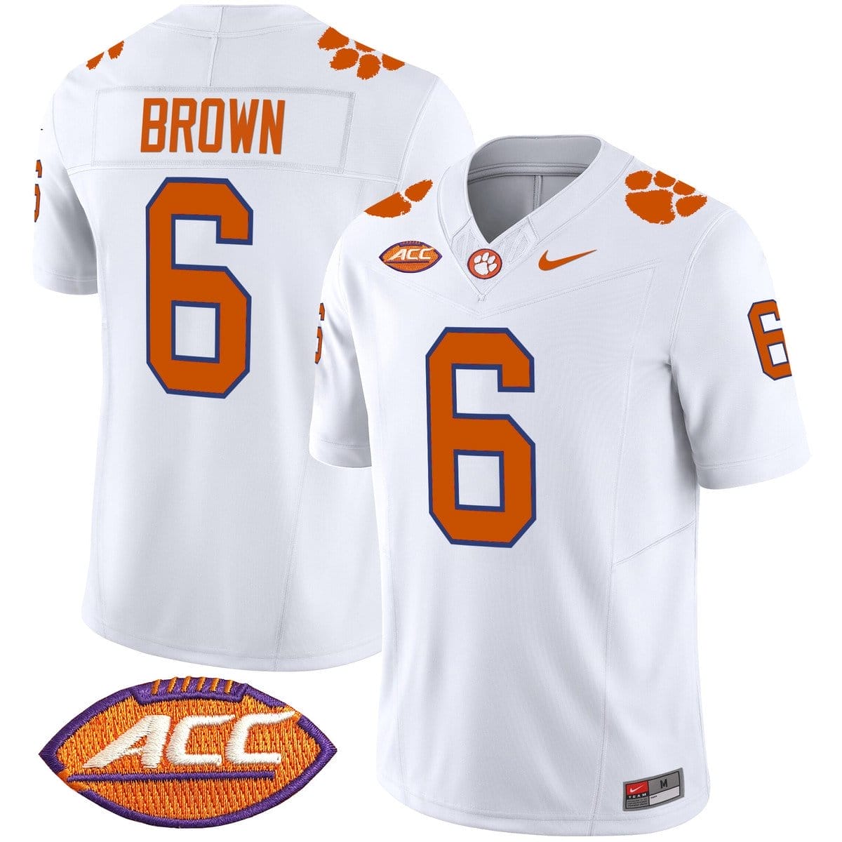 Tyler Brown Jersey #6 Clemson Tigers 2025 Vapor Limited Stitched - Image 2