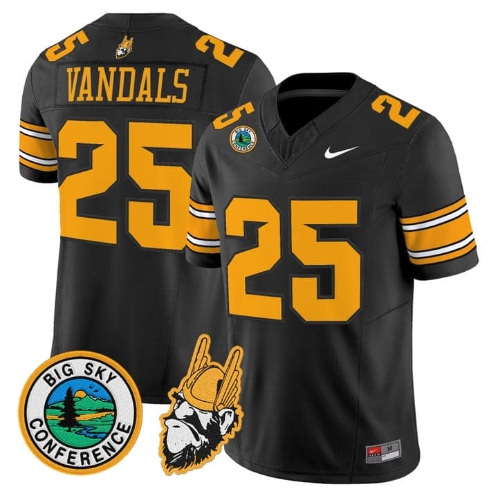Vandals Jersey #25 Idaho Vandals 1975 Throwback Limited Stitched