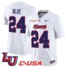 Vaughn Blue Jersey 24 Liberty Flames 2025 Vapor Limited Stitched White