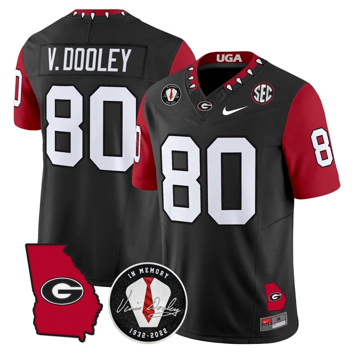 Vince Dooley Jersey #80 Georgia Bulldogs 2025 Limited Stitched
