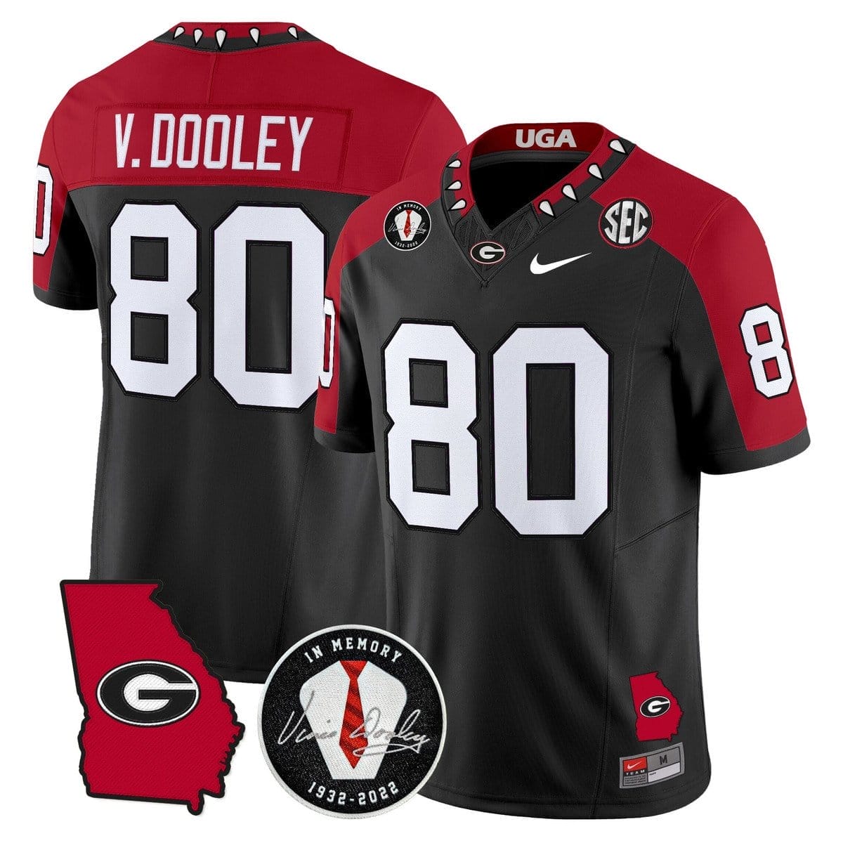Vince Dooley Jersey #80 Georgia Bulldogs 2025 Limited Stitched - Image 4