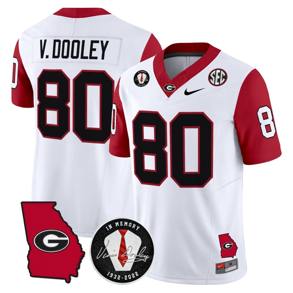 Vince Dooley Jersey #80 Georgia Bulldogs 2025 Limited Stitched - Image 2