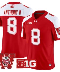 Vinny Anthony II Jersey 8 Wisconsin Badgers Throwback Stitched Red Alter 6b4824b2 e361 4c4b b0cd b2ed660d314f