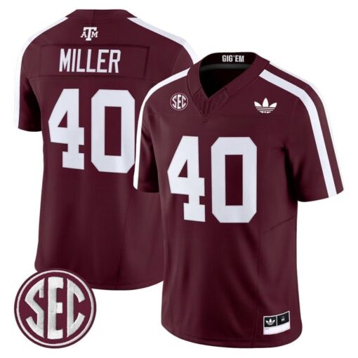 Von Miller Jersey #40 Texas A&M Aggies 2025 Vapor V2 Stitched - Image 5