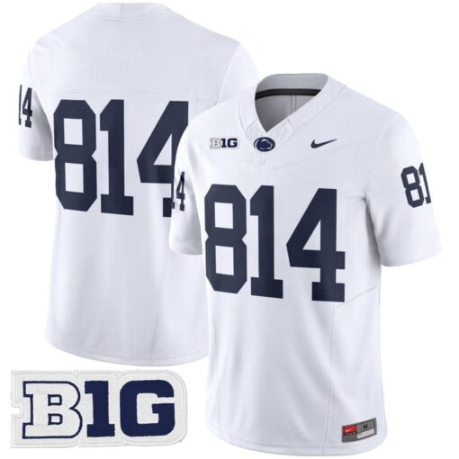 WHITEOUT Jersey #814 No Name Penn State Nittany Lions 2025 Stitched