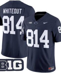 WHITEOUT Jersey 814 Penn State Vapor Limited 2025 Stitched Navy