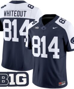 WHITEOUT Jersey 814 Penn State Vapor Limited 2025 Stitched Navy Alternate