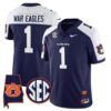 War Eagles Jersey 1 Auburn Tigers Alabama Patch Vapor Stitched Navy Alter