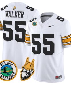 Wayne Walker Jersey 55 Idaho Vandals 1975 Throwback Limited Stitched White