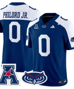 Wendol Philord Jersey 0 Florida Atlantic Owls 2025 All Stitched Blue Alter 755b3421 0111 45ea a84a aafc291e3565