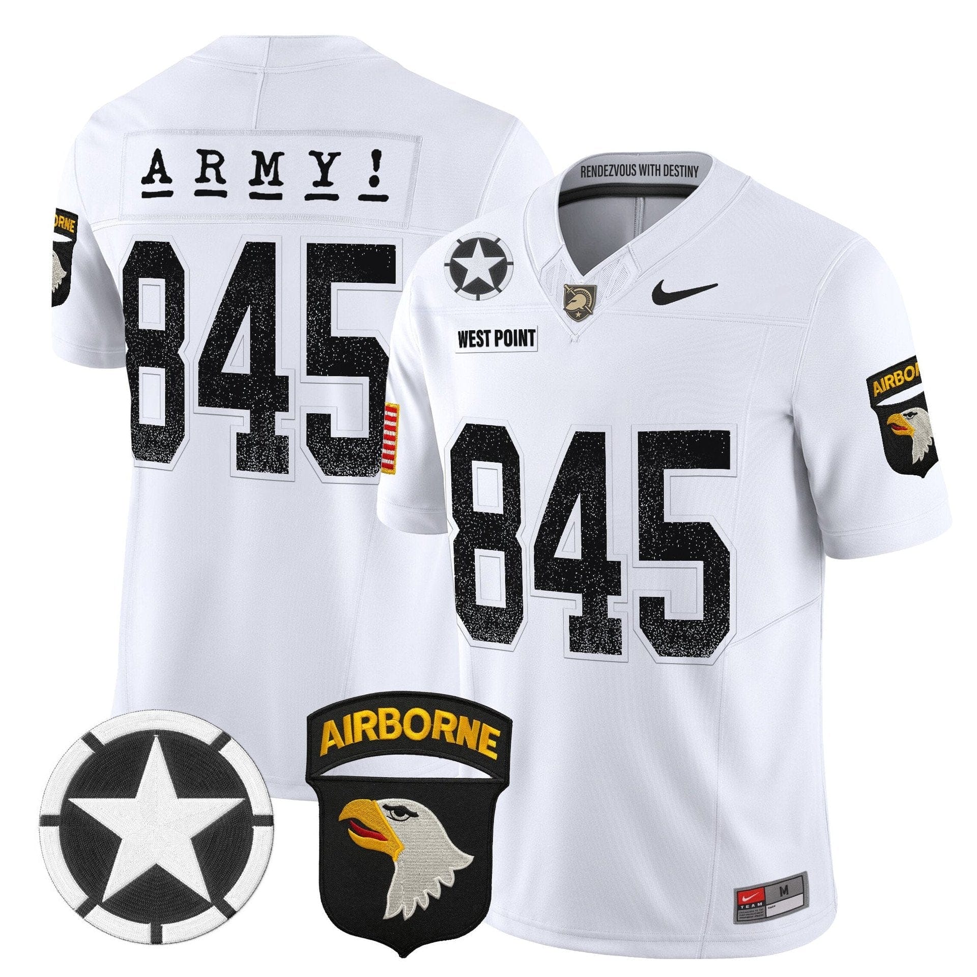 West Point Jersey #845 Army Black Knights 2025 Screaming Eagles - Image 2