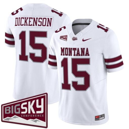 Dave Dickenson Jersey #15 Montana Grizzlies 2025 Vapor Stitched Black Alter - Image 5