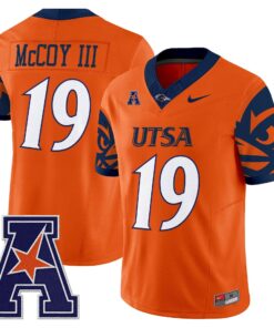Willie McCoy III Jersey 19 UTSA Roadrunners 2025 Limited V2 Stitched Orange