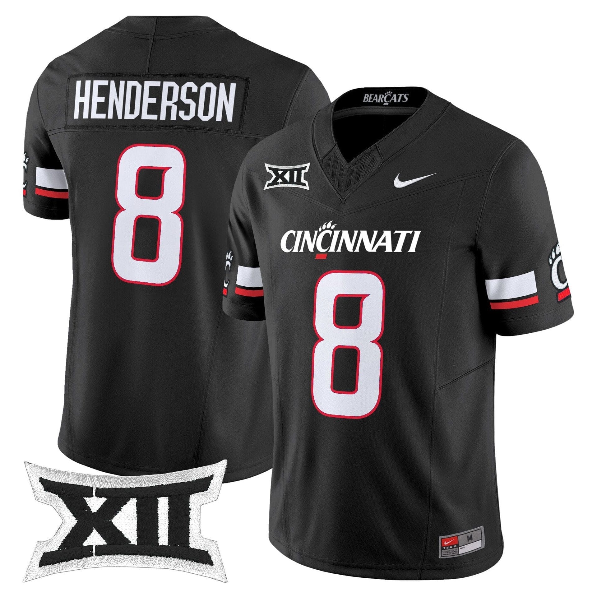 Xzavier Henderson Jersey #8 Cincinnati Bearcats 2025 Vapor Limited Stitched