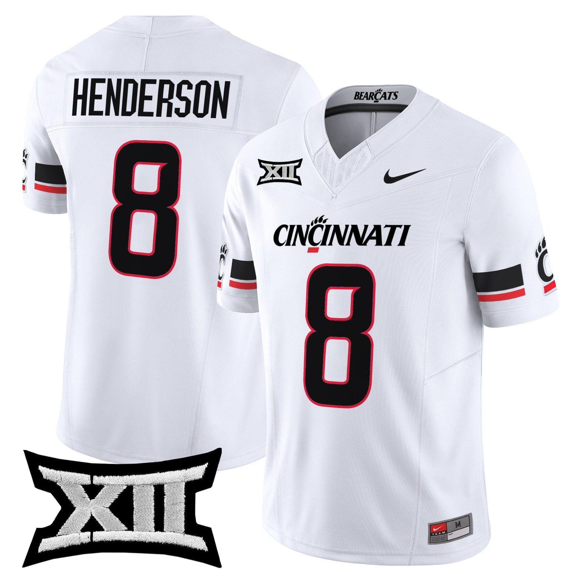 Xzavier Henderson Jersey #8 Cincinnati Bearcats 2025 Vapor Limited Stitched - Image 2
