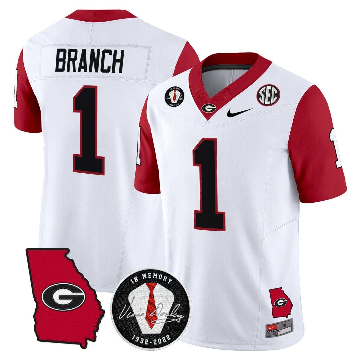 Zachariah Branch Jersey #1 Georgia Bulldogs 2025 Limited Stitched - Image 2